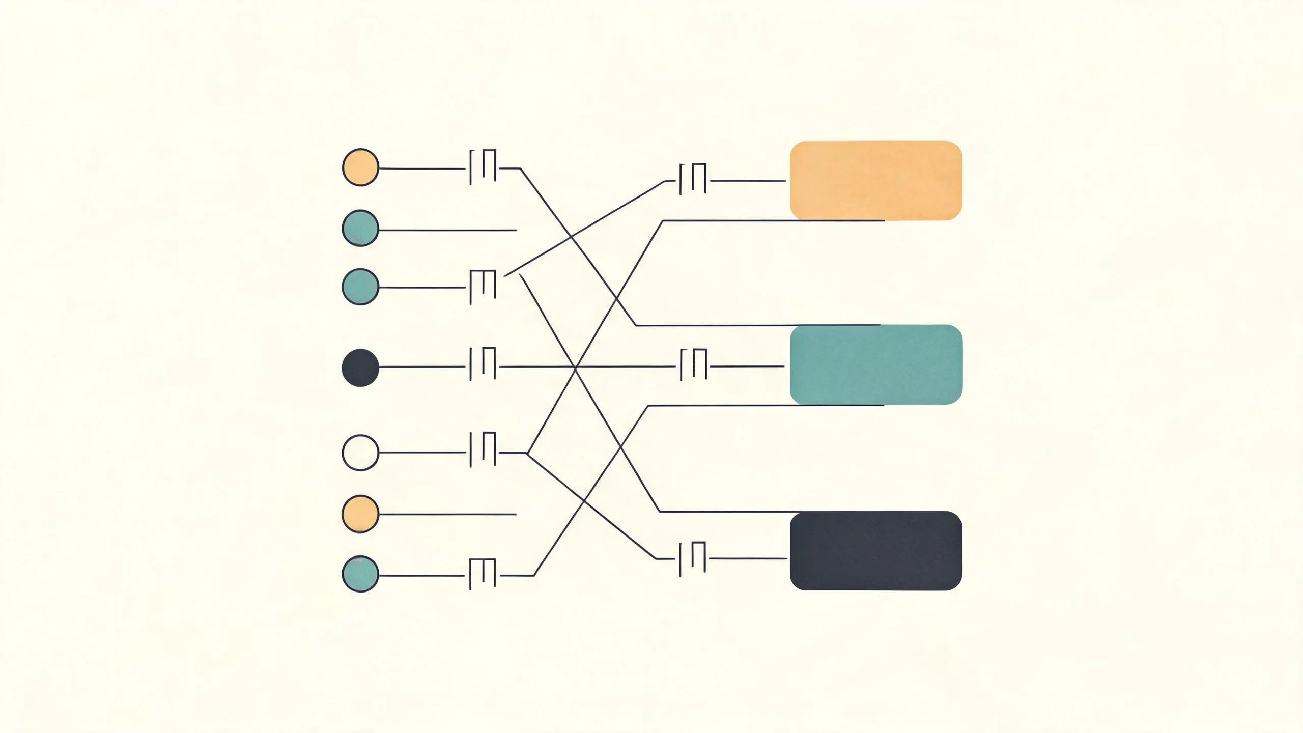 Schematic: ink colour groups mapped to laser wavelength bands and pulse-width choices